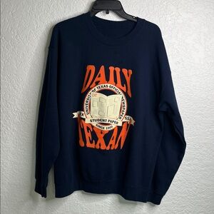 Vintage University of Texas Daily Texan Student Paper Crewneck Sweatshirt